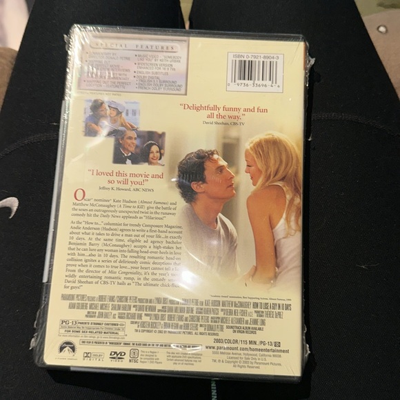 How to lose a guy in 10 days Kate Hudson & Matthew McConaughey widescreen dvd - Picture 2 of 4